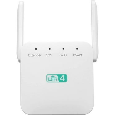 WiFi Booster, Extendtecc WiFi Booster, WiFi Range Extender 300Mbps, Wireless Signal Repeater Booster 2.4 and 5GHz Dual Band 4 Antennas 360° Full Coverage