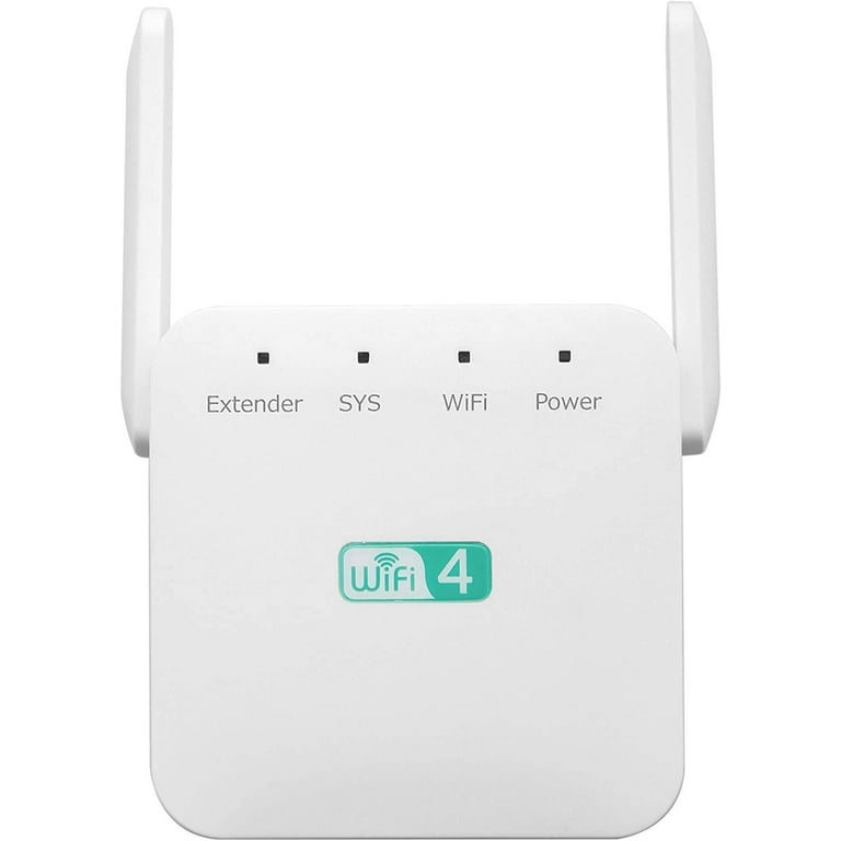 WiFi Extender Signal Booster,WiFi Range Extender 300Mbps,Booster 2.4 and  5GHz Dual Band 4 Antennas 360° Full Coverage 