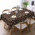thumbnail image 5 of Leopard Print Rectangle Tablecloth African Wild Animal Table Cloth Cheetah Rectangular Tablecloth Classic Table Cover for Dining Kitchen Party 54 x 72 Inch, 5 of 5