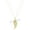 Yellow, variant on Real 925 Sterling Silver 14K Rose Gold Finish Round Cut White Diamond Single Angel Wing Feather Fashion Pendant Necklace Jewelry for Women