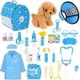 thumbnail image 1 of Set de juego Doctors Set Sanlebi Vet con perro de peluche y disfraz, 1 of 6
