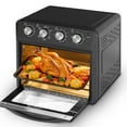 thumbnail image 2 of Plum Chef 27.5QT Air Fryer Toaster Oven Combo, 6-in-1 Countertop Convection Oven with Air Fry, Bake, Broil, Toast, Warm & Dehydrate, Includes Tray & Rack, Family Size, Stainless Steel Door, Black, 2 of 9