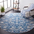 thumbnail image 2 of SAFAVIEH Shivan Venice Abstract Area Rug, Blue/Ivory, 6'7" x 6'7" Round, 2 of 8