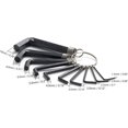 thumbnail image 2 of HUGFEGWE Hex Key Set, 10 in 1 Metric L Shape Hexagon Head Wrench with Ring for Repair Tool (Black) CJB91-22706, 2 of 9