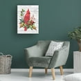 thumbnail image 3 of Canvas Wall Art - Jean Plout 'Cardinal Christmas on Shiplap 1' Wall Art for Living Room, Bedroom, or Office Décor by Trademark Fine Art - 35 x 47 Inches, 3 of 4
