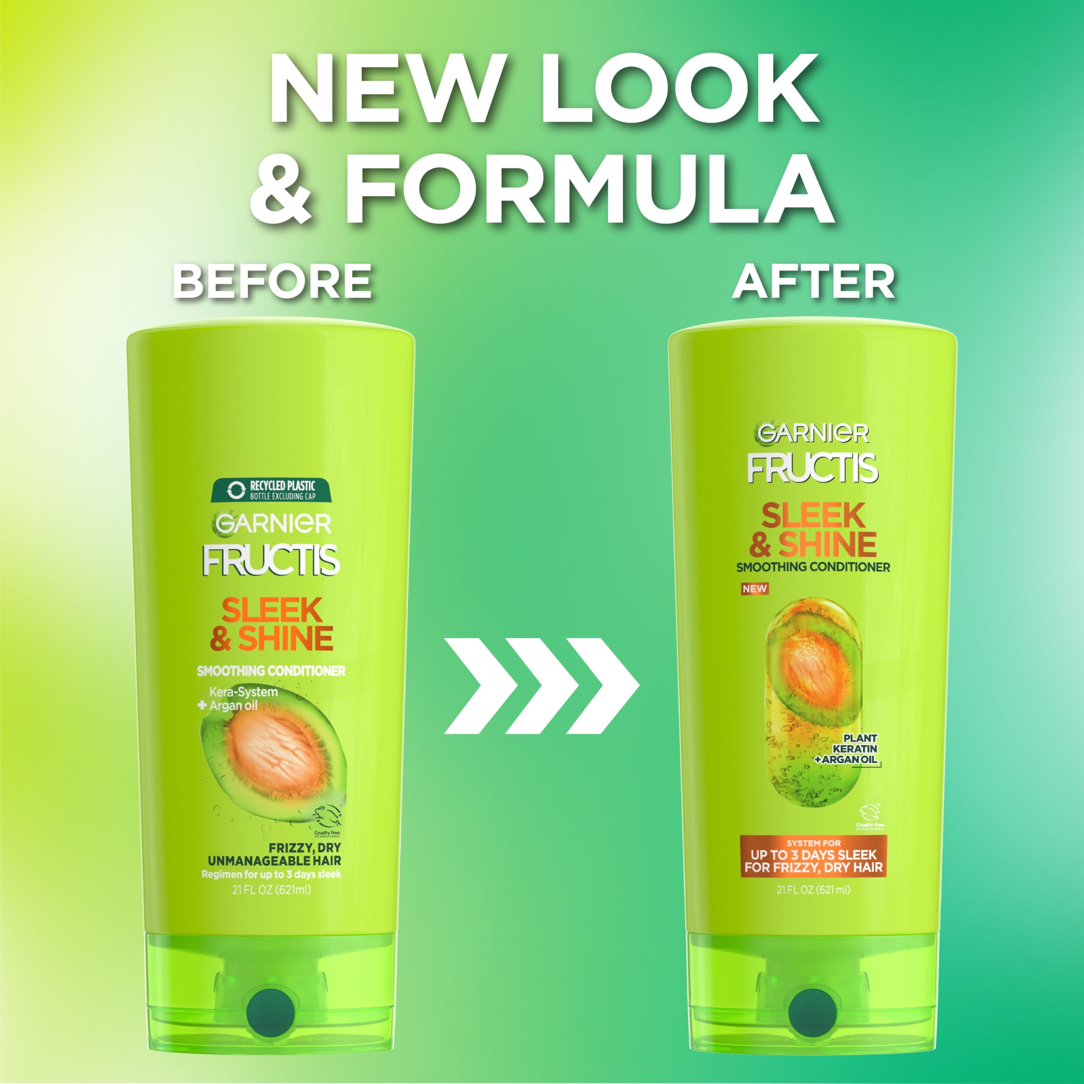 Garnier Fructis Sleek and Shine Smoothing Conditioner with Argan Oil, 21 fl oz  (图5) Garnier Fructis Sleek and Shine Smoothing Conditioner with Argan Oil, 21 fl oz  (图5)