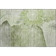 thumbnail image 2 of Addison Rugs Mayfield Washable Transitional Floral Aloe Rectangle Rug, 1'8" x 2'6", 2 of 5
