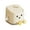 B, variant on hejhncii Desktop Waste Bin Press Open Lid Cream White for Small Spaces Like Desks or Vanities