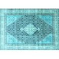 thumbnail image 1 of Ahgly Company Indoor Rectangle Persian Light Blue Traditional Area Rugs, 2' x 3', 1 of 4