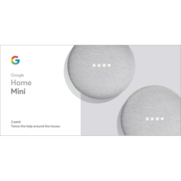 Google Home Mini - Chalk, 2-Pack