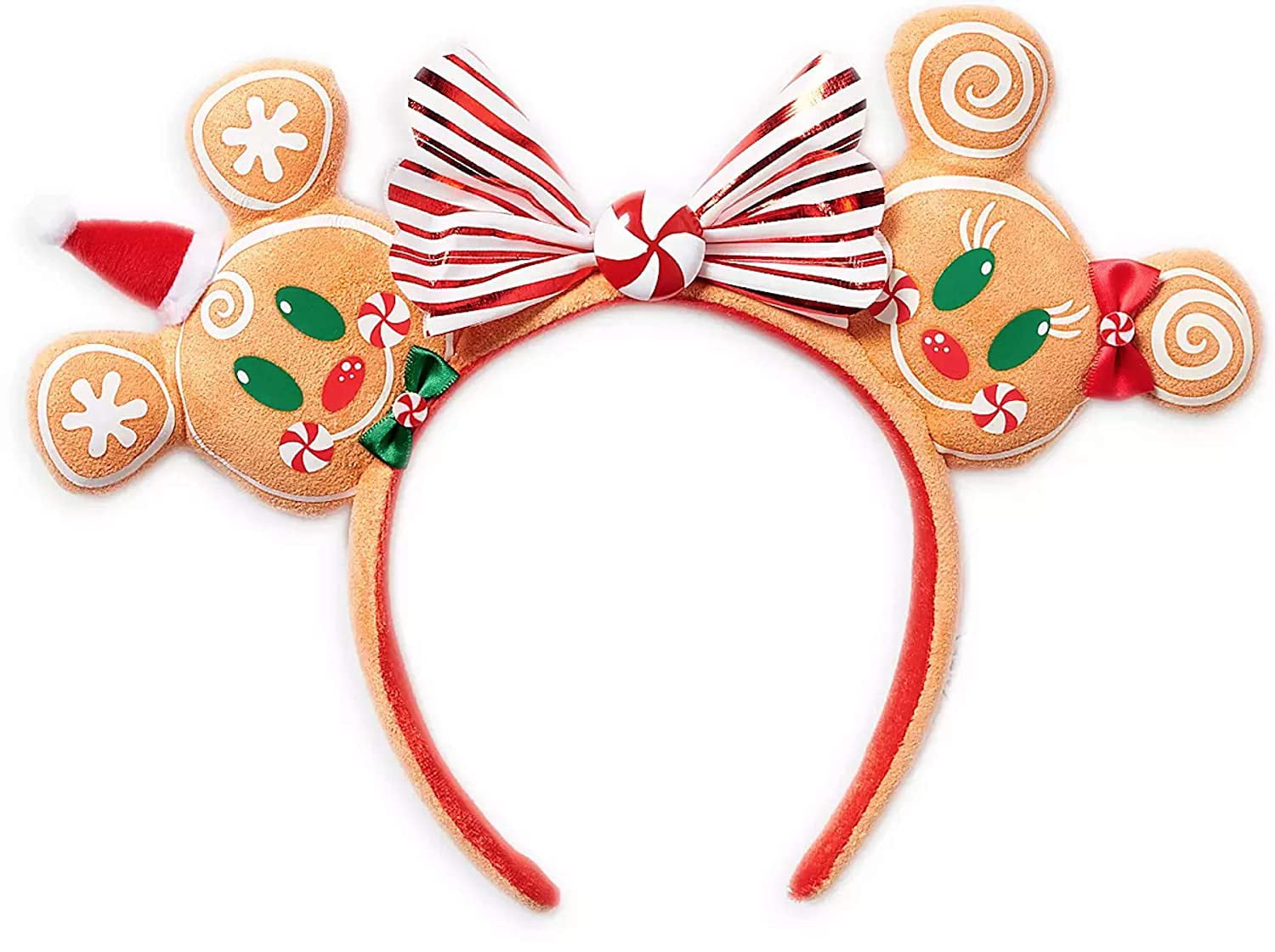 Details about   2020 Disney Parks Christmas Ears Headband Gingerbread Minnie & Mickey Mouse 