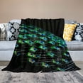 thumbnail image 2 of Orinice Peacock Warm Lightweight Blanket Soft Fleece Blankets for All Seasons - Excellent Hand Feel, Living Room Sofa Decor, Cow Gifts - Multiple Sizes Available 40x50in, 2 of 6