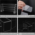 thumbnail image 4 of Hiziwimi 8 PCS Acrylic Risers for Display, 4-Tier Clear Display Stand Risers, Cupcakes, Funko Pop Figures, Cosmetics, Collectibles Display (Rectangle), 4 of 6