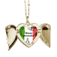 thumbnail image 1 of Sketch de la bandera de México cocina ronda cactus Collar colgante en forma de melocotón con alas Unbranded M, 1 of 3