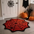 thumbnail image 6 of Antqov Halloween Door Mat, 24x24" Non Slip Washable Spider Web Bath Mat Soft Absorbent Halloween Bathroom Rug for Home Bathroom Decor, 6 of 6