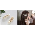 thumbnail image 5 of 2PCS Sweet Imitation Pearl Hair Clips Hairpin Simple Fashion Alloy BB Hairgrip Hair Accessories for Women (Rectangle, Gold), 5 of 5