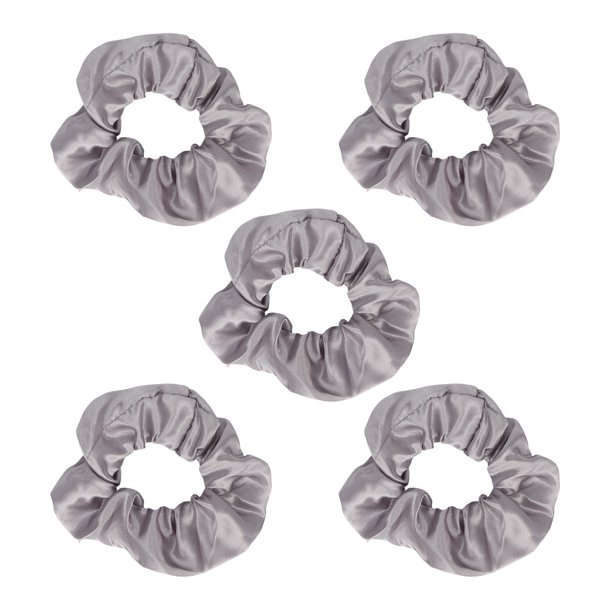 Bandas Para El Cabello Con Brillo LED, Coleteros Elásticos Con Luz Gris De 5 Piezas Para Fiesta