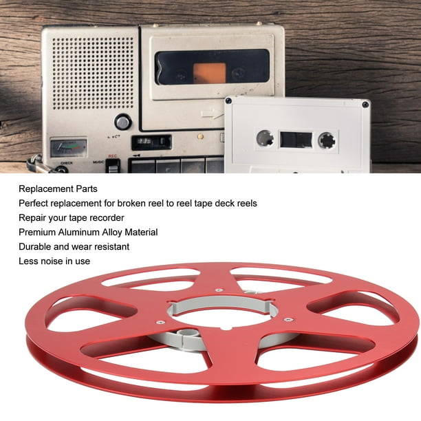 Metal Takeup Reel, 6 Hole Low Noise 1/4 10 Inch Empty Reel For Reel To Reel  Tape Recorder