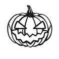 thumbnail image 2 of Halloween Jack O Lantern Pumpkin Hanging Ornament, Halloween Decorations Evil Pumpkin Decor, Halloween Iron Pendant for Front Door Window, Halloween Indoor Outdoor Party Scene Layout,12x11Inch, 2 of 6