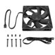 thumbnail image 1 of 12V PWM Fan 800‑3000RPM 132CFM High Speed MFDB Bearing Silent Cooling Fan for PC Case 120x120x25mm Black, 1 of 4