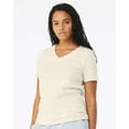 thumbnail image 2 of Bella & Canvas B87006246 Women Relaxed Jersey V-Neck T-Shirt, Natural - Extra Large, 2 of 5
