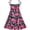 Pink Leaves, variant on Girls Dress Red Leaves Smocked Halter Tank Sundress 2-3 Years