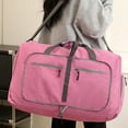 thumbnail image 4 of Bxaolu Foldable Travel Duffle Bag, 65L Packable Collapsible Waterproof Travel Duffel Bag for Men and Women with Shoes Compartment, Pink, 4 of 6