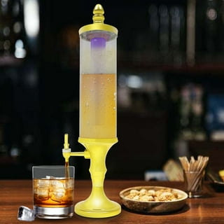 Bunpeony Tower Dispenser 105 oz. Clear Glass Beverage Dispenser