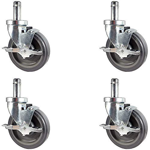 Caster Barn NEW 5" Caster set for Metro Wire Shelving Set of 4