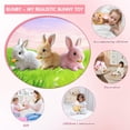 thumbnail image 2 of Guvpev Bunby - My Realistic Bunny Toys, Easter Bunny Stuffed Animal Can Sounds & Movements, Realistic Fun Rabbit Toys with Carrot Accessories and Glowing Ears, Easter Basket Stuffers Gifts for Kids, 2 of 8