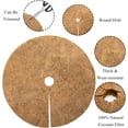 thumbnail image 3 of CD-20 Pack 12 Inch Coconut Fibers Mulch Ring Tree Protector Mat, Plant Cover Mulch Mat Weed Mats Coco Coir Mulch Ring Mat for Cypress, Landscaping, Tree Disc Plant Cover, Soil*1, 3 of 7