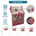 thumbnail image 6 of Valentine's Day Table Runner - 72 Inch Long Pink Gnomes Love Roses Sweet Beige Cotton and Linen Blended Dress Scarves Farmhouse Table Runner for Kitchen Dining, Coffee Table, 13" x 72", 6 of 8