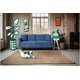 thumbnail image 1 of Sofá Cama De Velvet Azul Makora Modelo Jagger Beehive Memory Foam, 1 of 8