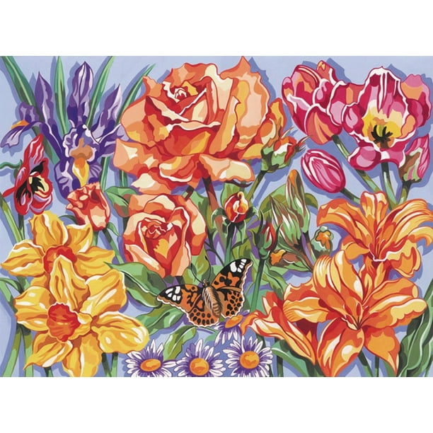 Paint By Number Kit 12"X15.5"Floral