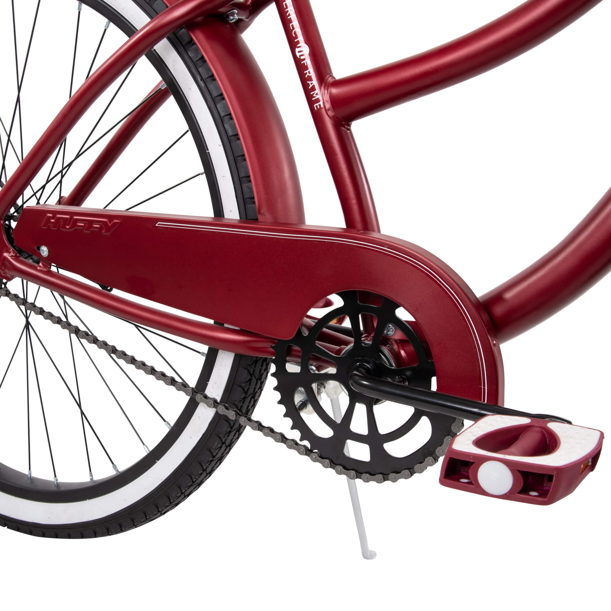 red women's cruiser bike