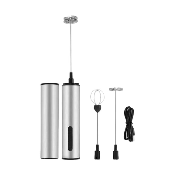 Rechargeable Electric Milk Frother 3 Speed Handheld Foam Maker Mixer for Latte Cappuccino Hot Chocolate