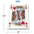 thumbnail image 3 of 8” X 11” Super Big Giant Playing Cards – Novelty Jumbo Cards for Kids, Teens or Seniors – Large Print – Poker Full Deck of Cards - Lowest Price on Amazon, 3 of 6