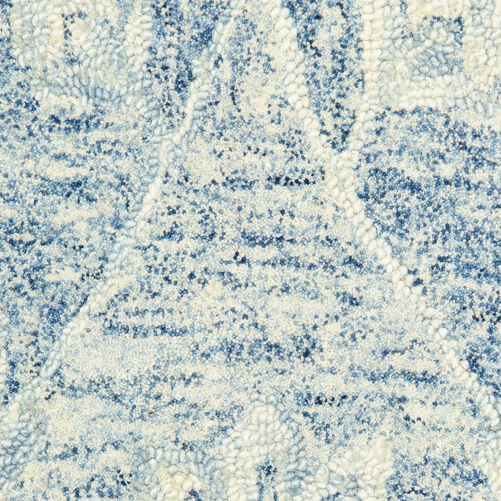 Ox Bay Karma Blue Navy Arabesque Indoor Area Rug(5' x 7'9")