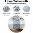 thumbnail image 2 of Rectangle Tablecloth 60x84 inch Tablecloths Cotton Linen Waterproof Wrinkle Free Table Cover for Kitchen Dining Table Cloth for Tables Farmhouse Holiday Camping, 2 of 6
