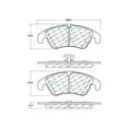thumbnail image 2 of Centric Parts 104.13220 Posi Quiet Semi-Metallic Front Disc Brake Pad Set, 2 of 4