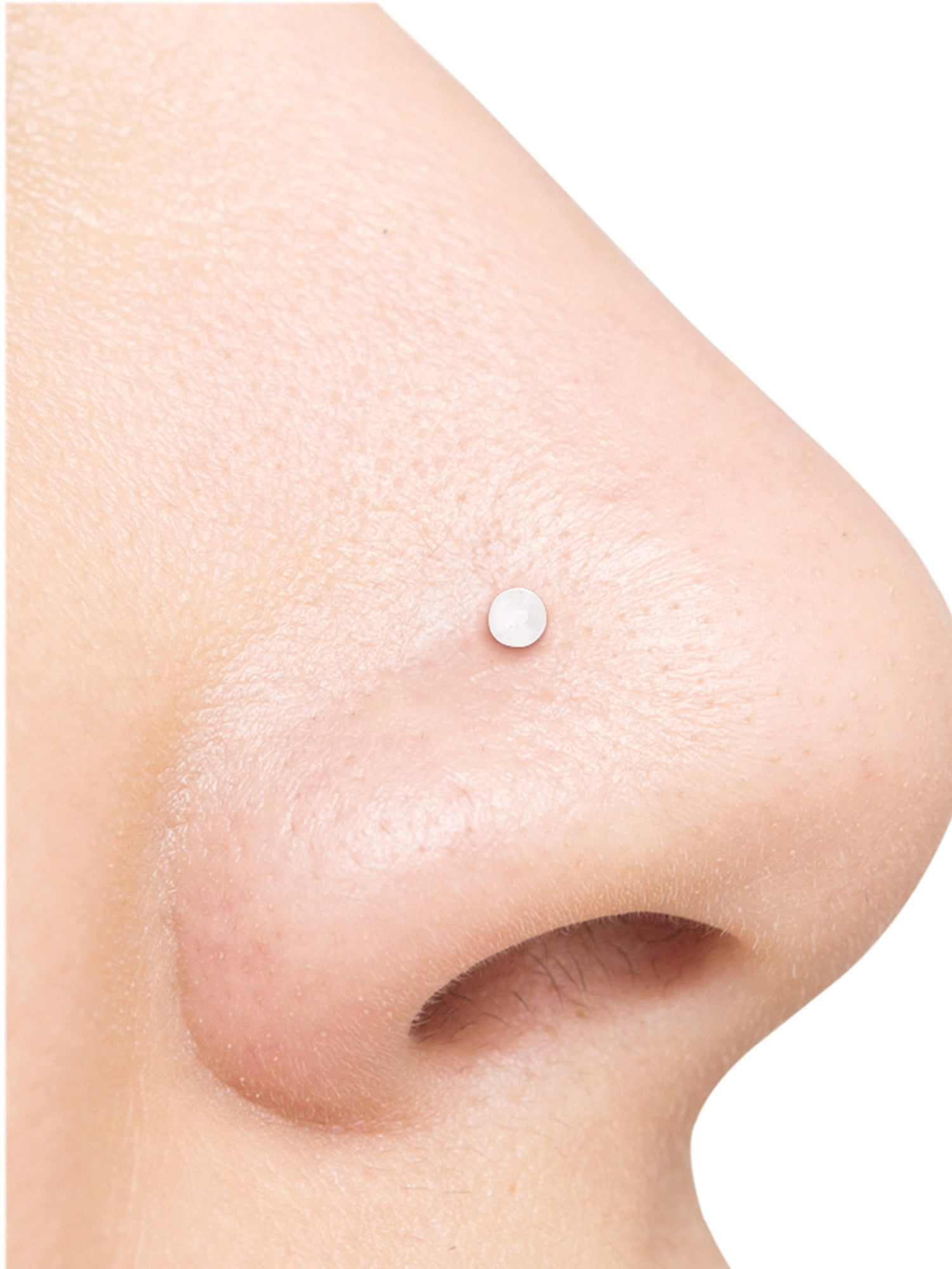 Women's 22-Gauge Clear Surgical Plastic Nose Retainer 6-Pack, Body Jewelry