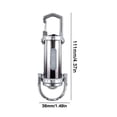 thumbnail image 2 of Linnome Mini Keychain Multi Functional Light Outdoor Portable Hook Pocket Lighting Floodlight Flashlight 1200 Lumens Silver, 2 of 7