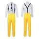 thumbnail image 2 of Conjunto de disfraces de película y tv The Mask Jim Carrey para adultos, traje amarillo Unisex, trajes de uniforme, fiesta de disfraces de Halloween de Carnaval, 2 of 4