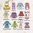 thumbnail image 4 of 1 Sheet Wardrobe Clothes Classification Logo Costume Label Storage Box Stickers Chic Decals Reminder for Girls Apparel, 4 of 8