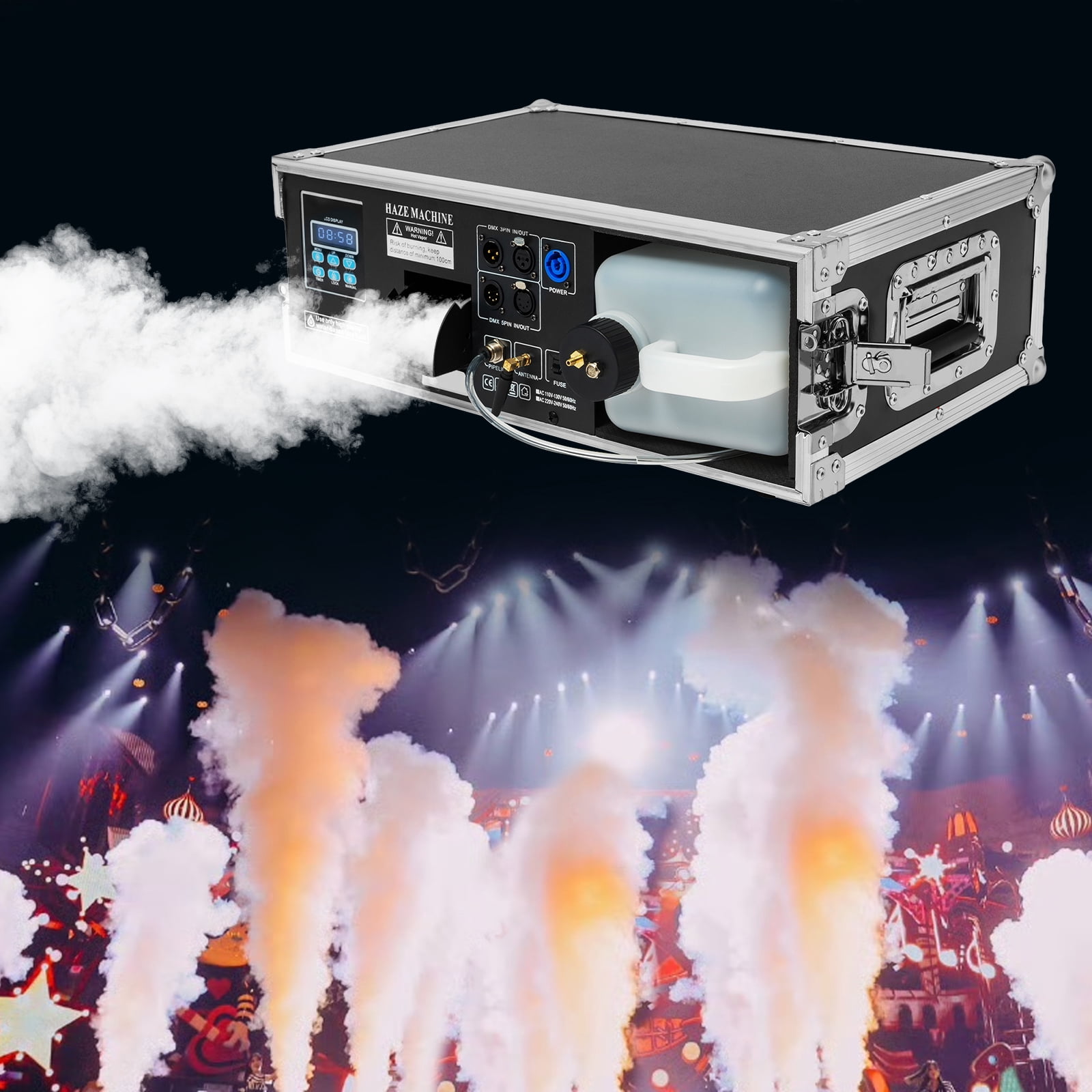 1500W Haze Machine, Smoke Machine, Portable Haze Machine Outdoor 3.5L