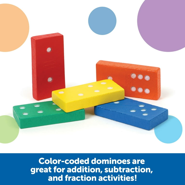 Learning Resources Double-Six Dominoes In Bucket, Math