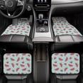 thumbnail image 6 of Sikiie Watermelon Car Foot Mat Set of 4 Pieces Basics Universal Fit Rubber Carpet Floor Mats For Car SUV Van & Truck, 26.8"L x 17.3"W (Front), 13"L x 17.3"W(Rear), 6 of 6