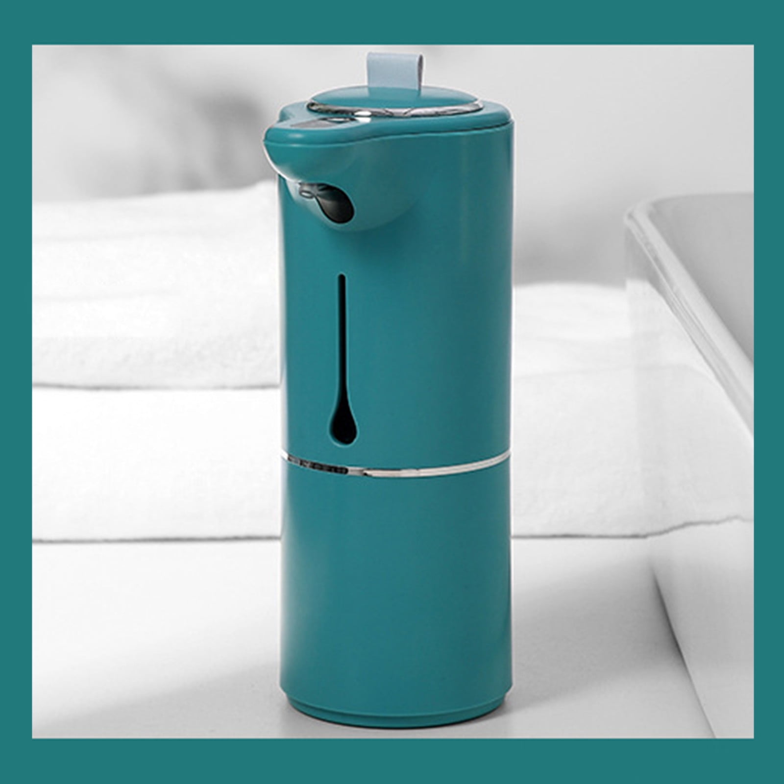 Automatic Foaming Soap Dispenser, Electric Foam Hand Soap Dispenser, USB Rechargeable Touchless for Bathroom Countertop, Kitchen