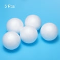 thumbnail image 3 of White Foam Balls Round 2.56 Inch Model Polystyrene Spheres Craft Balls for Art Craft Household Party Decoration 5Pcs, 3 of 6