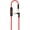 Black-red, variant on Replacement Inline Remote Mic Extension Audio Cable Cord for Monster Beats by Dr Dre Solo Solo HD Studio Wireless Pro Detox Mixr Executive Pill Headphones (Black-red)
